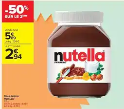 Carrefour Drive Nutella - pâte à tartiner offre