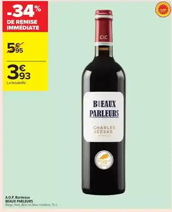 Carrefour Drive A.o.p bordeaux offre