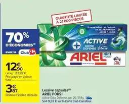 Carrefour Drive Ariel - lessive capsules pods+ offre