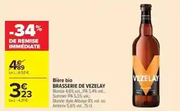 Carrefour Drive Vezelay - bière bio brasserie de offre