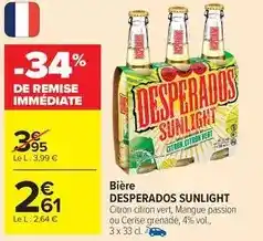Carrefour Drive Desperados - bière offre