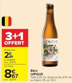 Carrefour Drive Lupulus - bière offre