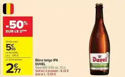 Carrefour Drive Duvel - bière belge ipa offre