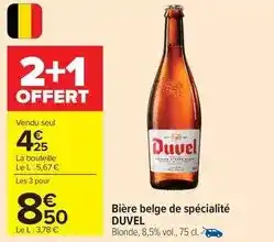 Carrefour Drive Duvel - bière belge de spécialité offre