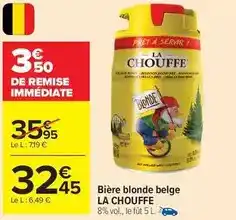 Carrefour Drive La chouffe - bière blonde belge offre