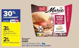 Carrefour Drive Marie - burger offre