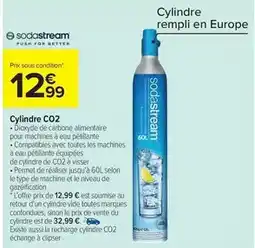 Carrefour Drive Sodastream - cylindre co2 offre
