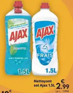 Maxi Bazar Ajax - nettoyant sol offre