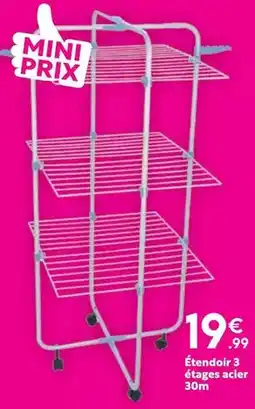 Maxi Bazar Étendoir 3 étages acier offre