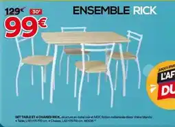 BUT Set table et 4 chaiser offre