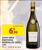 Intermarché Saint bris émotions minérales 2022 offre