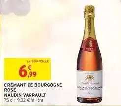 Intermarché Crémant de bourgogne rosé offre