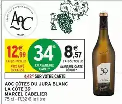 Intermarché Aoc - aoc côtes du jura blanc offre