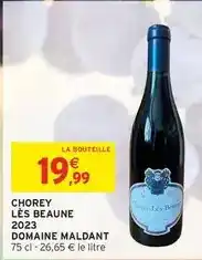 Intermarché Les beaune 2023 domaine maldant offre