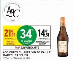 Intermarché Aoc - côtes du jura vin de paille offre
