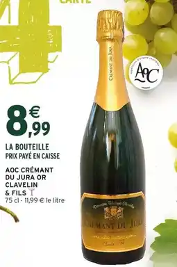Intermarché Aoc - la bouteille prix payé en caisse offre