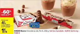 Carrefour Kinder - bueno chocolat au lait offre