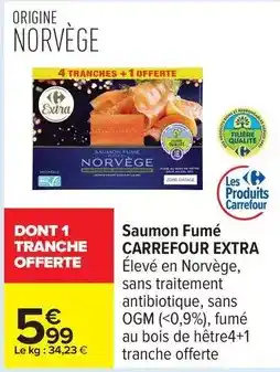 Carrefour Carrefour - saumon fumé extra offre