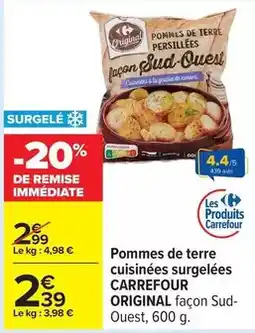 Carrefour Carrefour - pommes de terre cuisinées surgelées offre