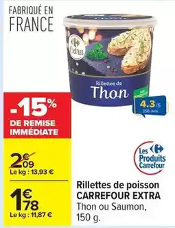 Carrefour Carrefour - rillettes de poisson extra offre