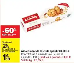 Carrefour Kambly - assortiment de biscuits apéritif offre