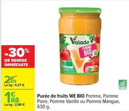 Carrefour Valade - purée de fruits offre