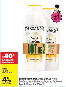 Carrefour Dessange - shampooing basse nutri offre