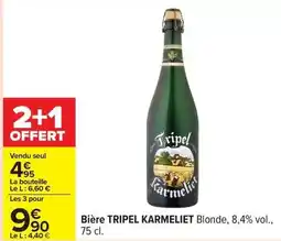 Carrefour Tripel karmeliet - bière offre