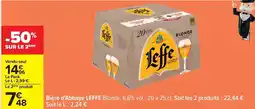 Carrefour Leffe - bière d'abbaye blonde offre