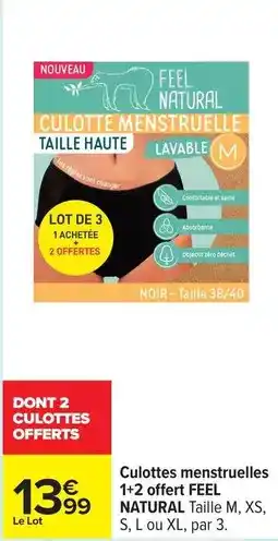 Carrefour Xs - culottes menstruelles offre