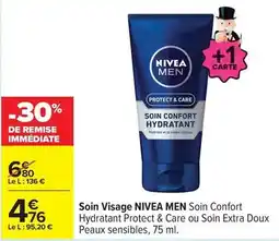 Carrefour Nivea - soin visage men offre