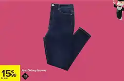 Carrefour Tex - jean skinny femme offre