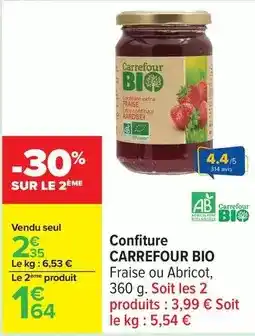 Carrefour Carrefour - confiture bio offre