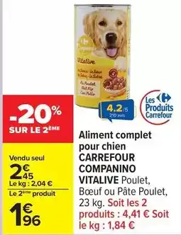 Carrefour Carrefour - aliment complet pour chien offre