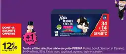 Carrefour Purina - tendre effilés sélection mixte en gelée offre