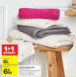 Carrefour Tex - linge de toilette bath offre