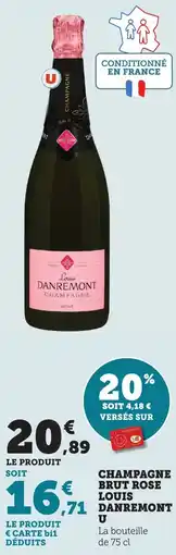 Maximarché Champagne brut rose louis danremont u offre