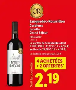 Lidl Corbiéres - languedoc-roussillon corbières offre
