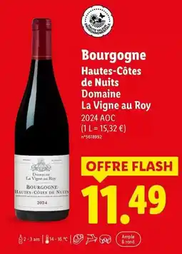 Lidl Roy - hautes-côtes de nuits domaine la vigne au offre