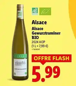 Lidl Gewurztraminer - alsace bio offre