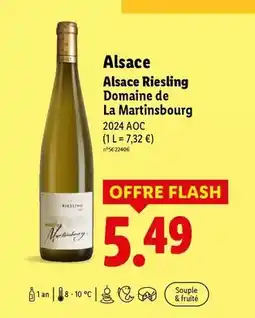 Lidl Aoc - alsace riesling offre