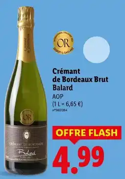 Lidl Brut - crémant de bordeaux aop offre