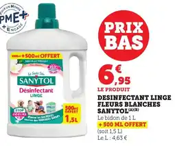 Maximarché Desinfectant linge fleurs blanches sanytol offre
