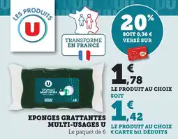 Maximarché Eponges grattantes multi-usages u offre