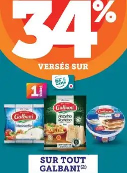 Hyper U Sur tous les produits galbani offre