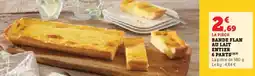 Hyper U Bande flan au lait entier 6 parts offre