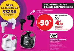 Hyper U Ecouteurs tws intra auriculaires offre