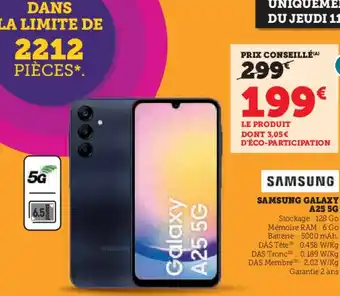 Hyper U Samsung galaxy a25 5g offre