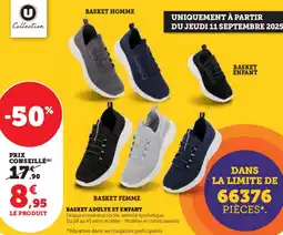 Hyper U Basket adulte et enfant offre