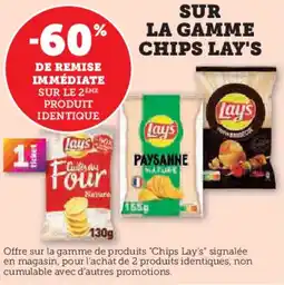 Hyper U SUR LA GAMME CHIPS LAY'S offre